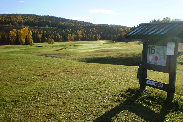 Åre Golfklubb - Hål 16 skylt