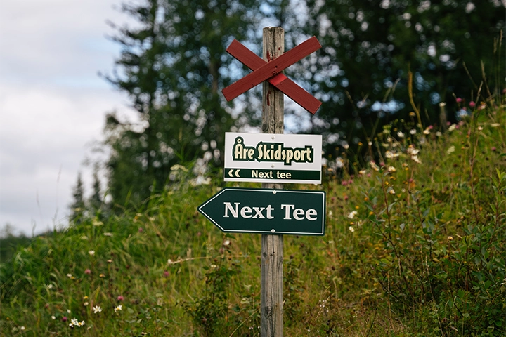 Åre golfklubb - Skylt